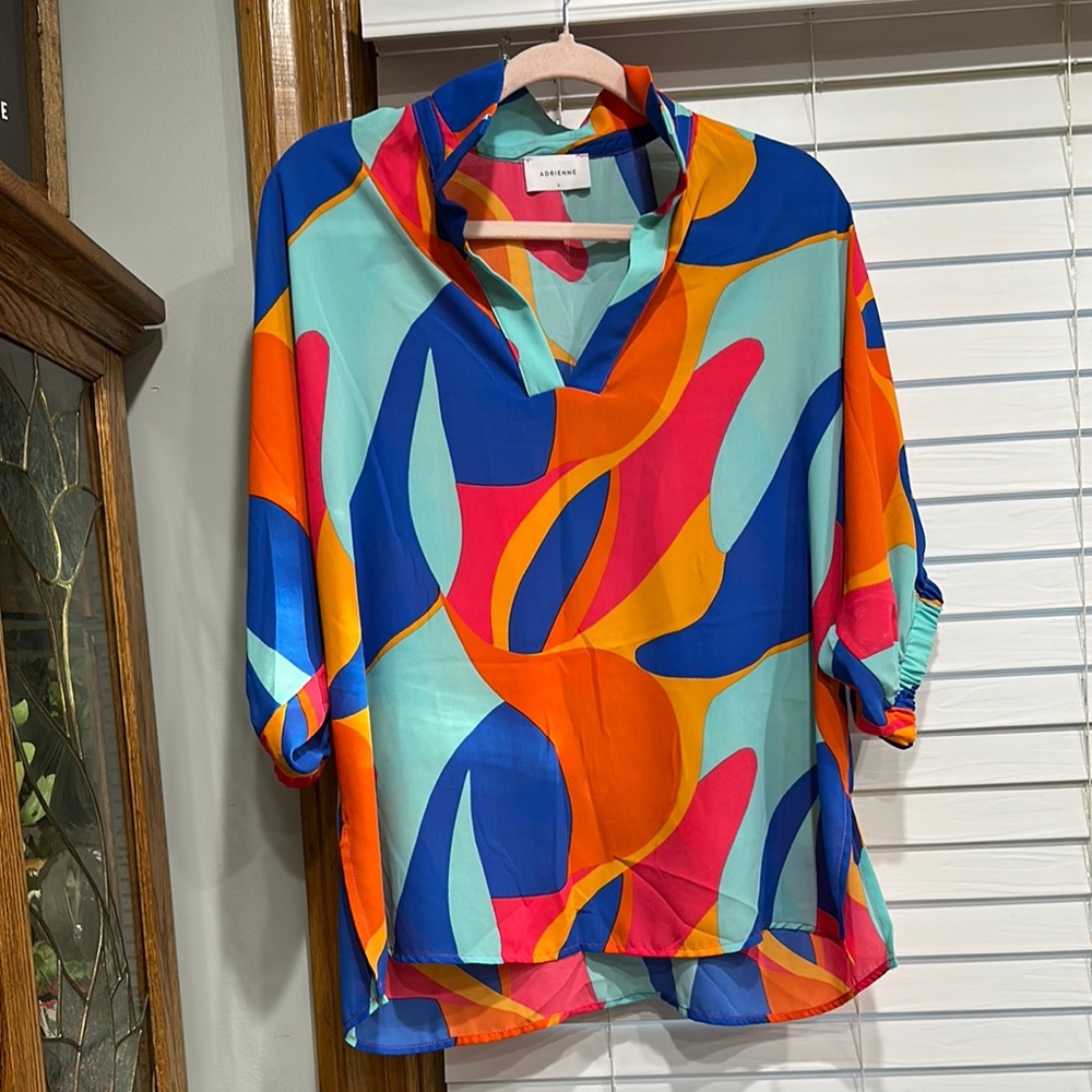 Colorful Geometric Women's Top